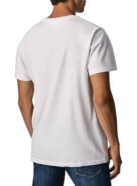 Camiseta Pepe Jeans Ronny Blanca Bandera Hombre