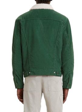 Cazadora Levis Sherpa Verde para Hombre