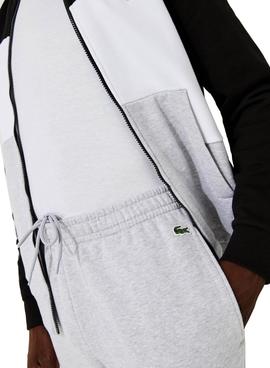 Chandal Lacoste Color Block Gris Para Hombre