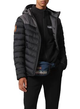 Chaqueta Napapijri Aerons Negra Acolchada Hombre