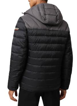 Chaqueta Napapijri Aerons Negra Acolchada Hombre