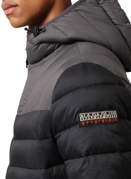 Chaqueta Napapijri Aerons Negra Acolchada Hombre