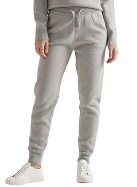 Pantalon Chandal Superdry Studios Gris Para Mujer