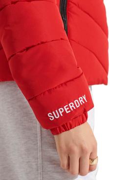 Chaqueta Superdry Sports Puffer Roja Para Mujer