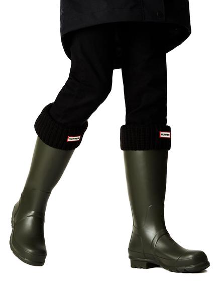 Calcetines Hunter Cardigan Negro Mujer