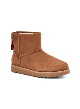 Botas Ugg Classic Mini Logo Zip Camel Para Mujer