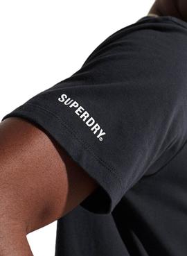 Camiseta Superdry Code Logo Marino Para Hombre