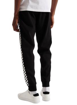 Pantalon Chandal Superdry Code Tape Negro Hombre