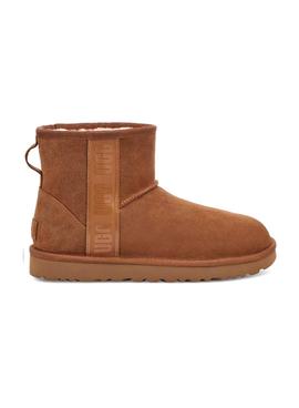 Botas Ugg Classic Mini Side Logo Camel Para Mujer