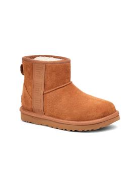 Botas Ugg Classic Mini Side Logo Camel Para Mujer