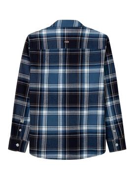 Camisa Pepe Jeans Adrian Azul Para Niño