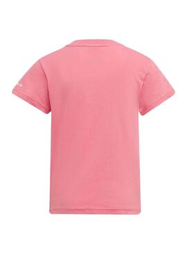 Camiseta Adidas Adicolor Rosa Trefoil Para Niña