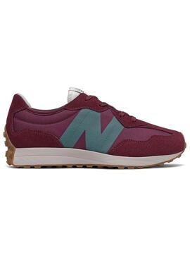 Zapatillas New Balance 327 Granate Para Kids