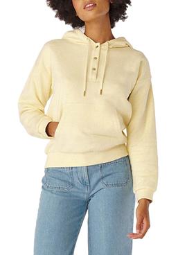 Sudadera Naf Naf Felpa Beige Para Mujer