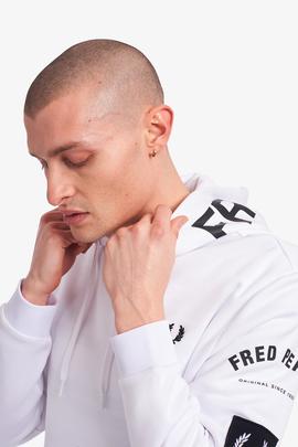 Sudadera Fred Perry Interlock Blanco Para Hombre