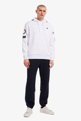 Sudadera Fred Perry Interlock Blanco Para Hombre
