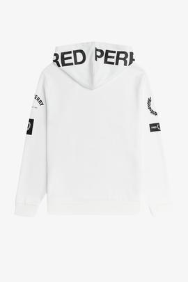 Sudadera Fred Perry Interlock Blanco Para Hombre