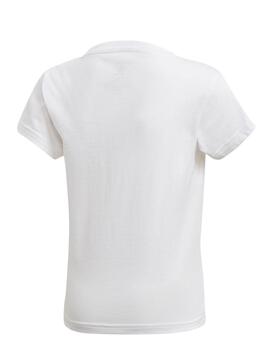 Camiseta Adidas Kids Trefoil Tee Blanca Niños Niña