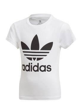 Adidas Trefoil Tee Blanca y Niña