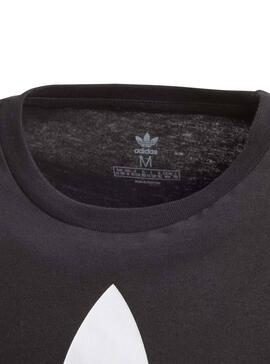 Camiseta Adidas Trefoil Tee Negra Niño y Niña