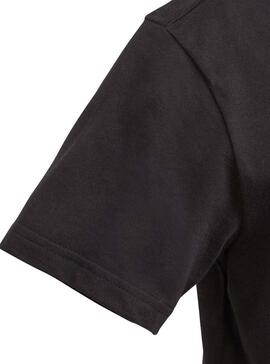 Camiseta Adidas Trefoil Tee Negra Niño y Niña