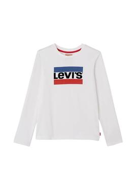 Camiseta Levis Heroel Blanca Niño