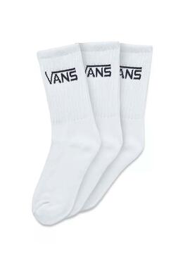 Pack Calcetines Vans Classic Crew Blanco Kids