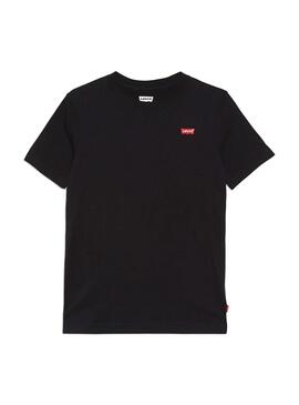 Camiseta Levis Chest Hit Negro Para Niño