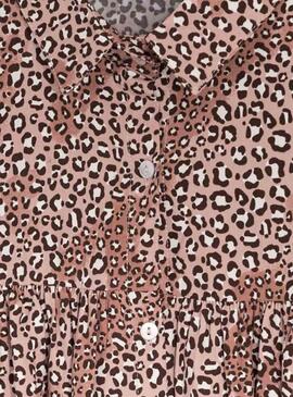 Vestido Mayoral Leopardo Rosa Para Niña