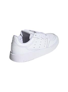 Zapatillas Adidas Supercourt Junior Piel Blanco 