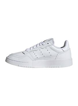 Zapatillas Adidas Supercourt Junior Piel Blanco 