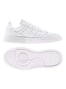 Zapatillas Adidas Supercourt Junior Piel Blanco 