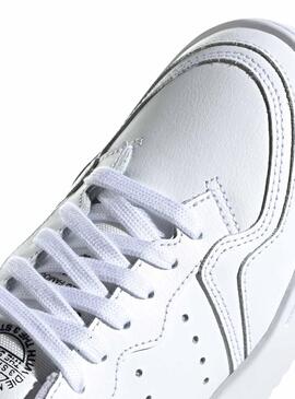 Zapatillas Adidas Supercourt Junior Piel Blanco 