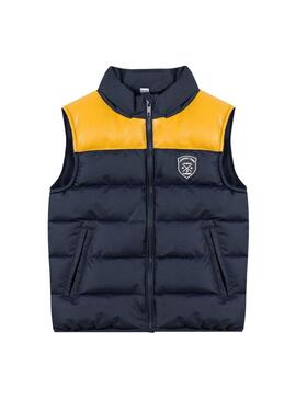 Chaleco 3 Pommes Gilet Azul y Amarillo para Niño