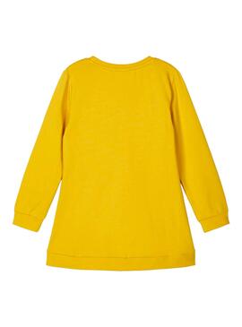 Sudadera Name It Flaschool Amarillo para Niña