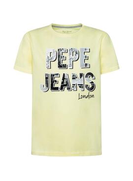 Camiseta Pepe Jeans Cayden Amarillo para Niño