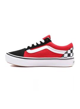 Zapatillas Vans Comfycush Old Skool Rojo Niño Niña