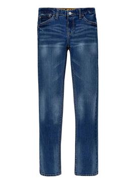 Pantalón Vaquero Levis 510 Eco Azul Para Niño