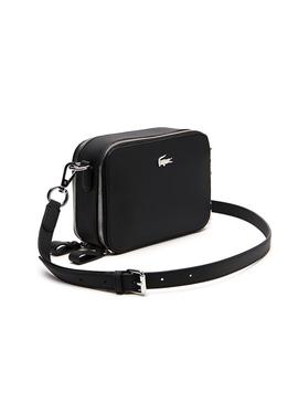 Bolso Lacoste Double Zip Negro Mujer
