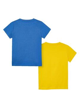 Camisetas Mayoral Feel Good Azul Para Niño