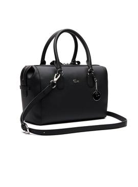 Bolso Lacoste Boston Negro Mujer
