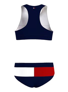 Bikini Tommy Hilfiger Cropped Azul Marino Niña