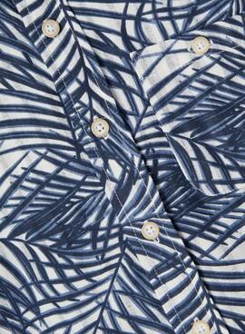 Camisa Name It Ferie SS Azul Oscuro Para Niño