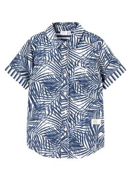 Camisa Name It Ferie SS Azul Oscuro Para Niño