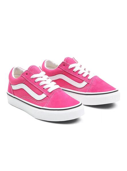 Humilde Ventana mundial fondo Zapatillas Vans Old Skool Rosa Para Niña