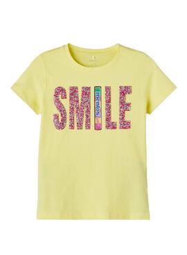 Camiseta Name It Mentos Denisa Amarillo Para Mujer