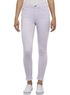 Pantalon Vaquero Tommy Jeans Nora Lila Mujer