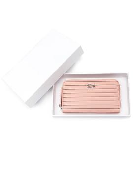 Cartera Lacoste Rayas Rosa Mujer