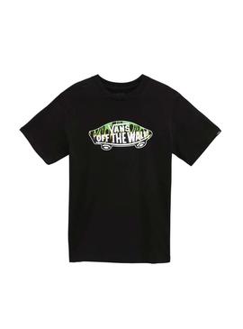 Camiseta Vans OTW Logo Fill Boys Negro Para Niño
