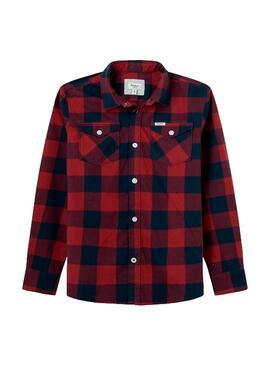 Camisa Pepe Jeans Ascot Cuadros Para Niño